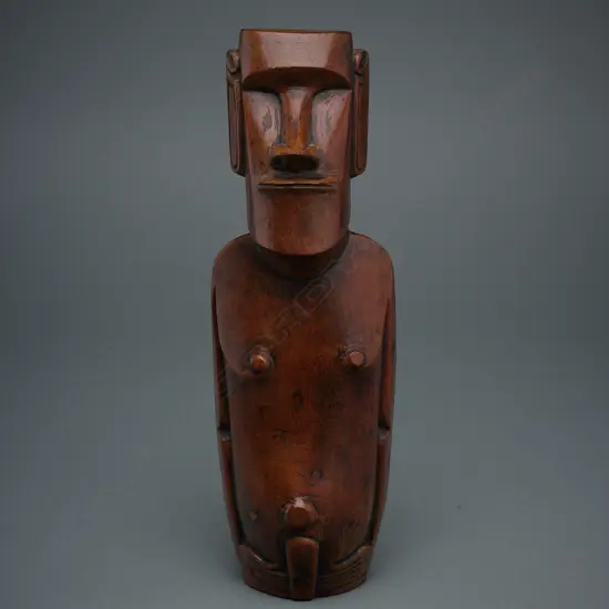 Wooden moai figure - Easter Island,